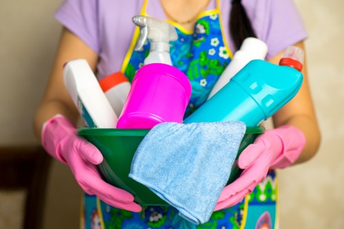Kitchen and bathroom domestic cleaning in a Watford property