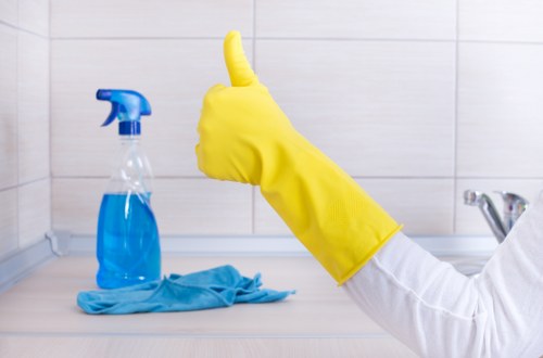 Local cleaner preparing a Watford property for a one-off clean