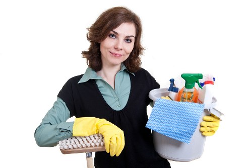 Safe and professional carpet cleaning process with protective measures